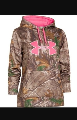 under armour men's camo big logo pullover hoodie